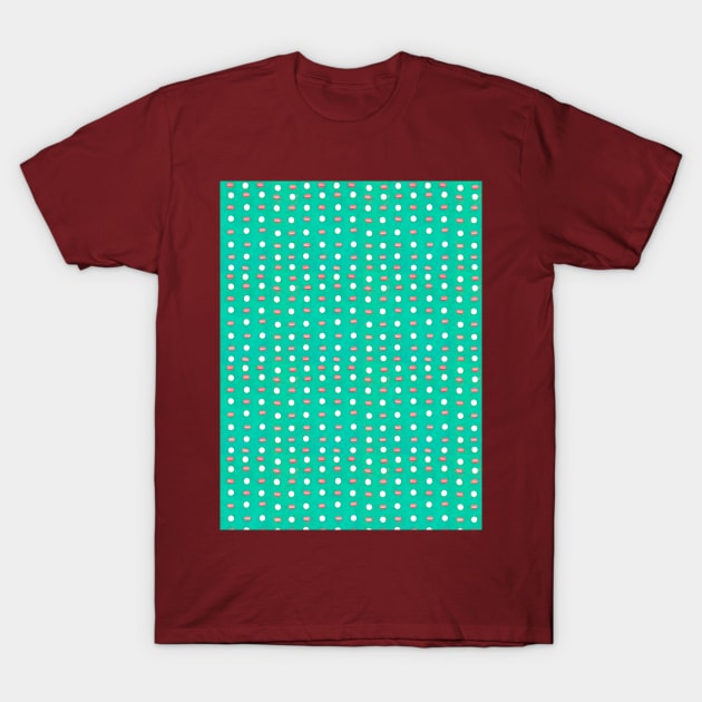 Happy Pills Pattern T-Shirt by Theokotos